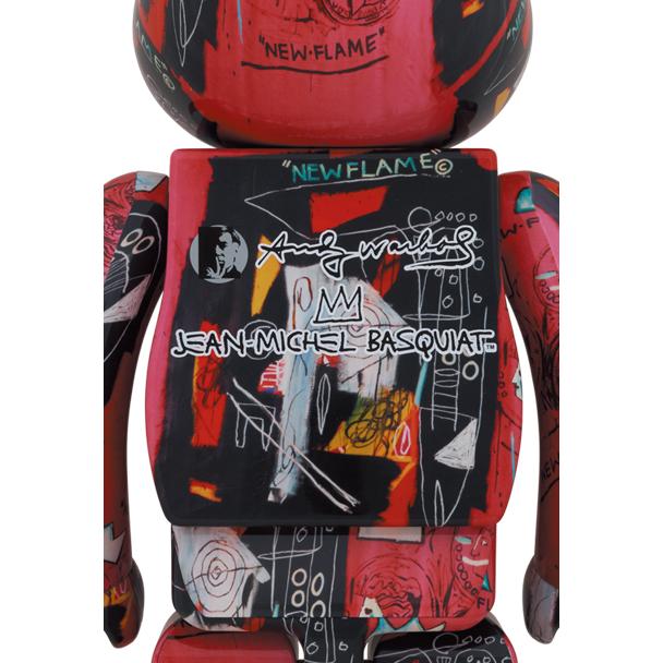 BE@RBRICK Andy Warhol × JEAN-MICHEL BASQUIAT #1 1000%