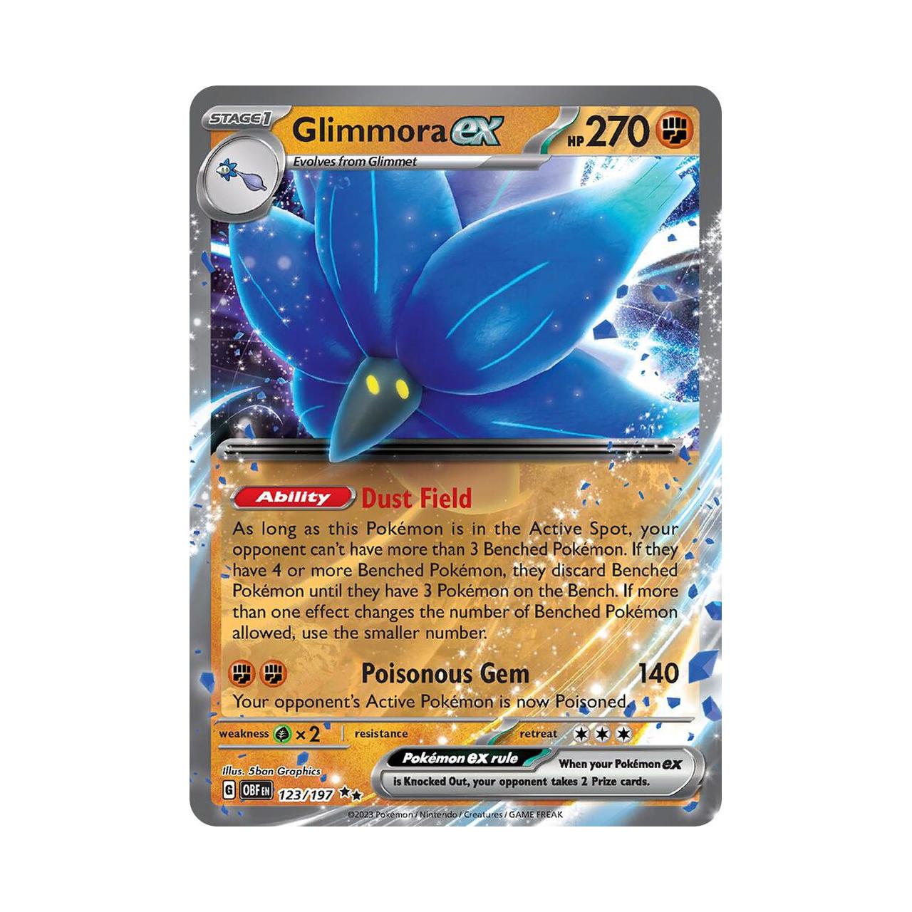 glimmora pokemon card value POKEMON Glimmora ex - 123/197