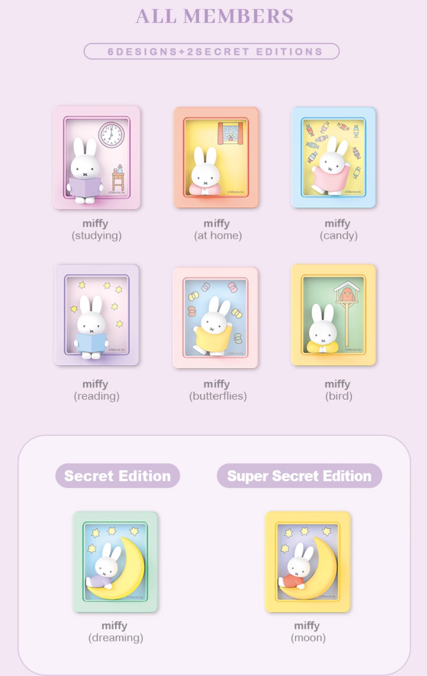 Miffy Photo Frame Stand Series 2 Blind Box