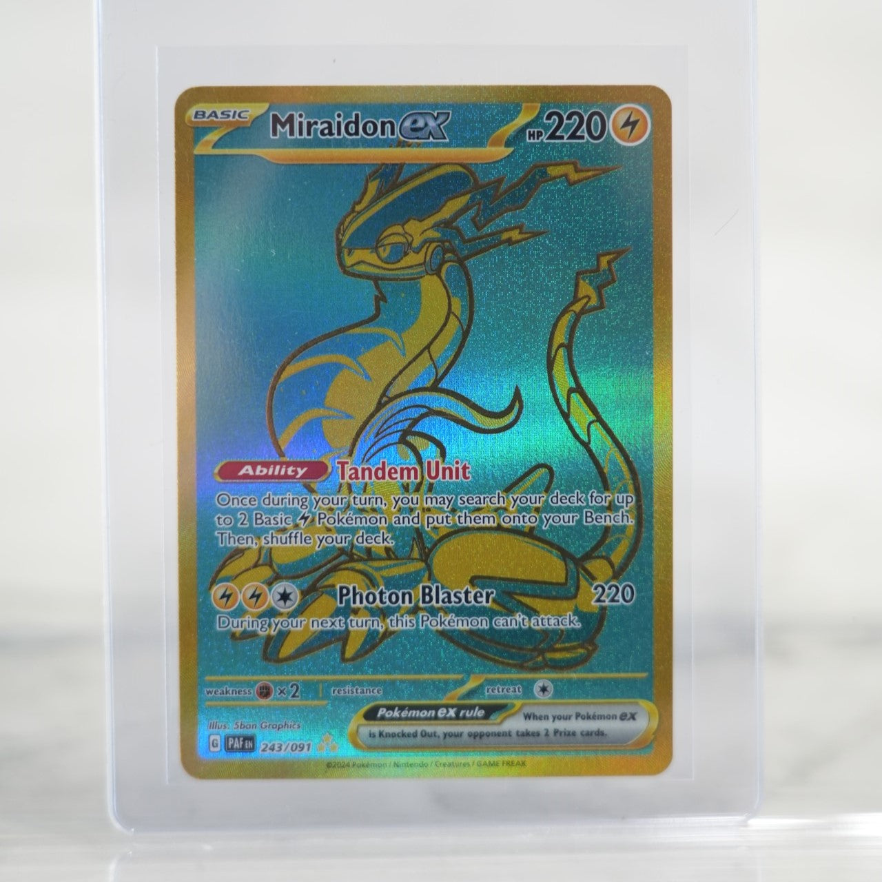 POKEMON Miraidon ex - 243/091 SV: Paldean Fates (PAF)
