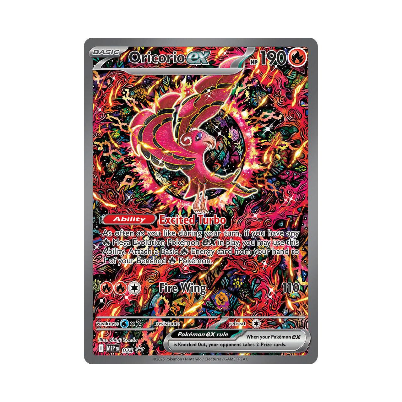 POKEMON Oricorio ex - 024 - ME: Mega Evolution Promo (MEP)