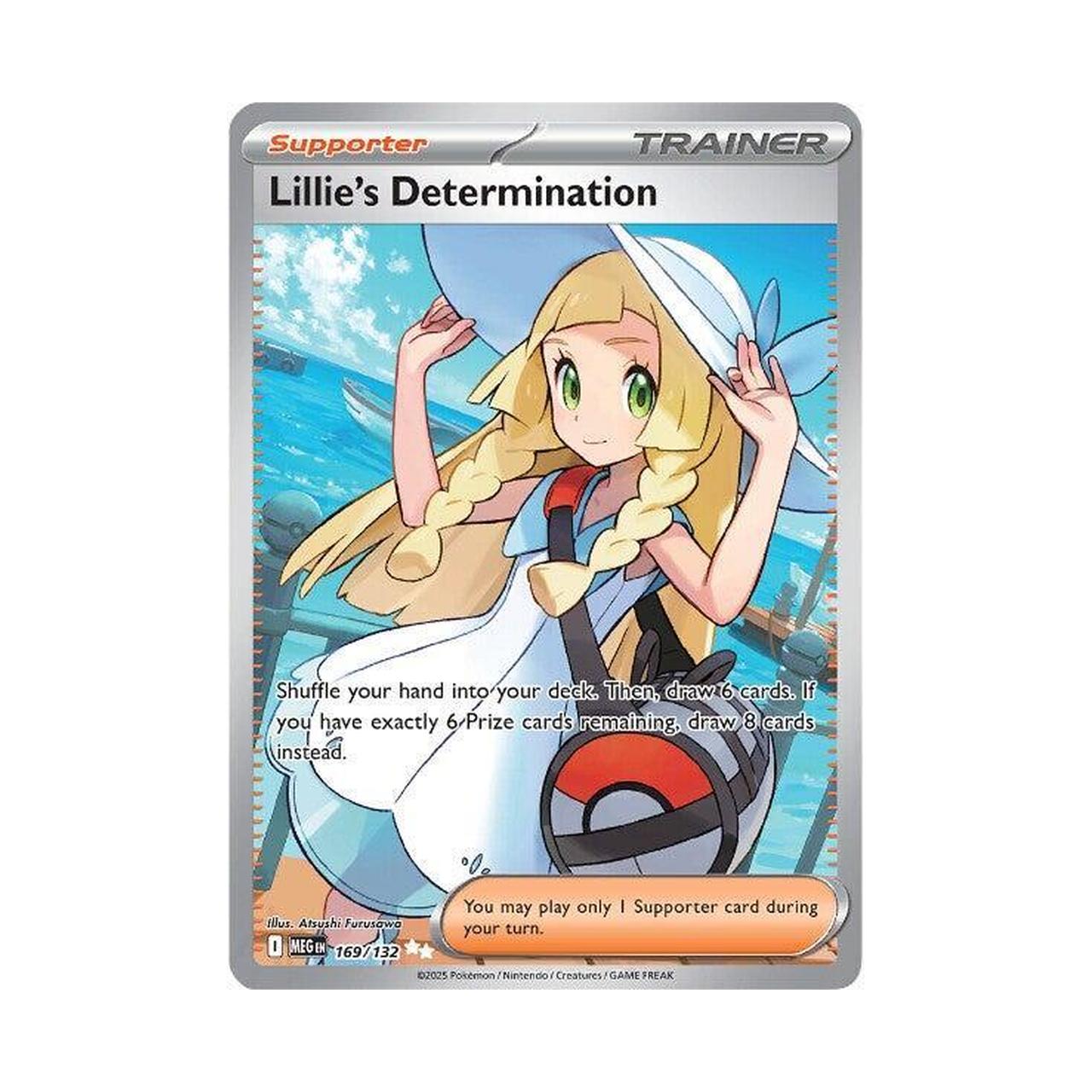 POKEMON Lillie's Determination - 169/132 - ME01: Mega Evolution (MEG) X-Playground POKEMON Lillie's Determination - 169/132 - ME01: Mega Evolution (MEG) X-Playground