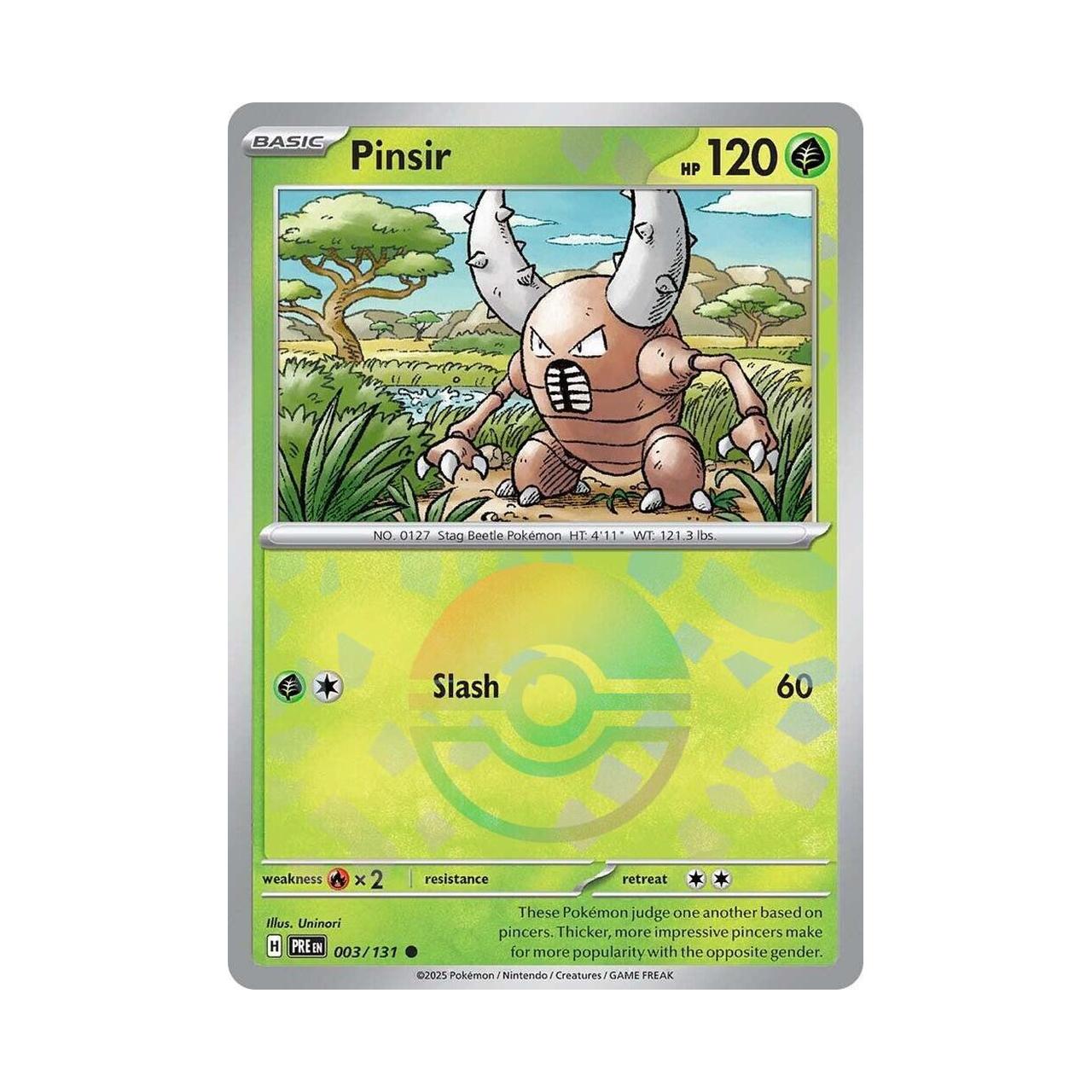 POKEMON Pinsir (Poke Ball Pattern) - SV: Prismatic Evolutions (PRE)