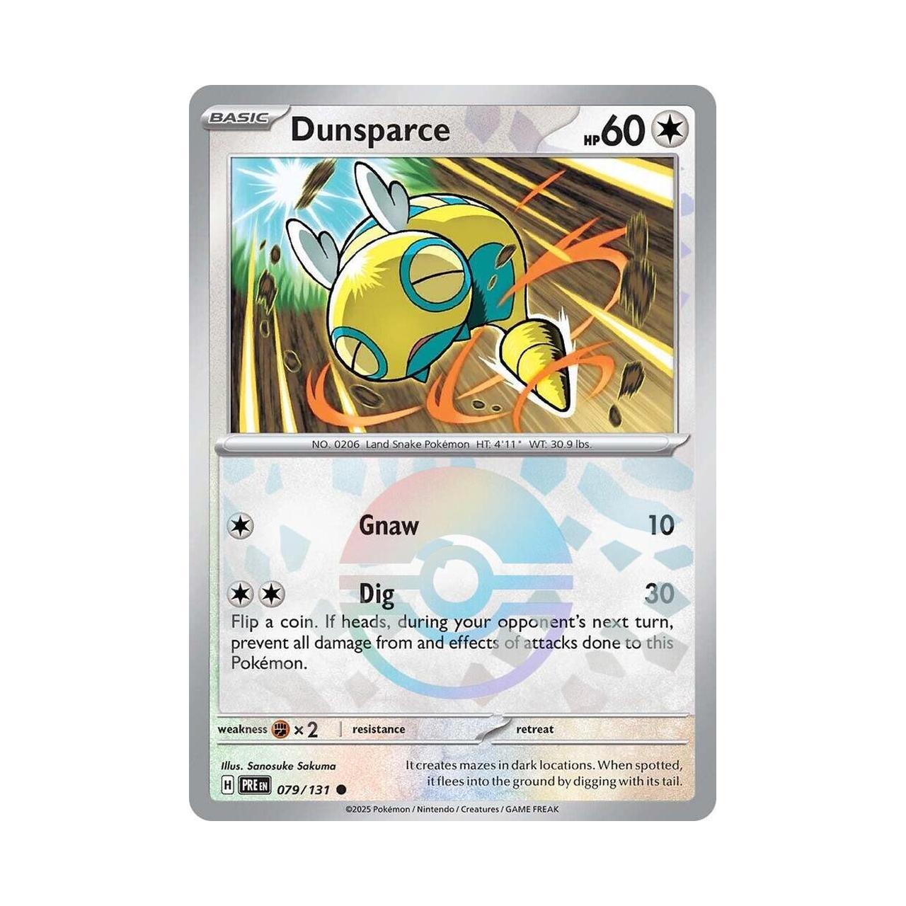POKEMON Dunsparce (Poke Ball Pattern) - SV: Prismatic Evolutions (PRE)