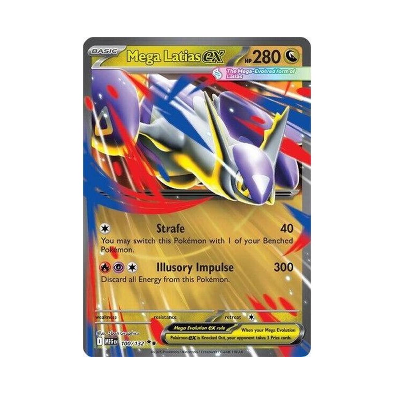 POKEMON Mega Latias ex - 100/132 - ME01: Mega Evolution (MEG)