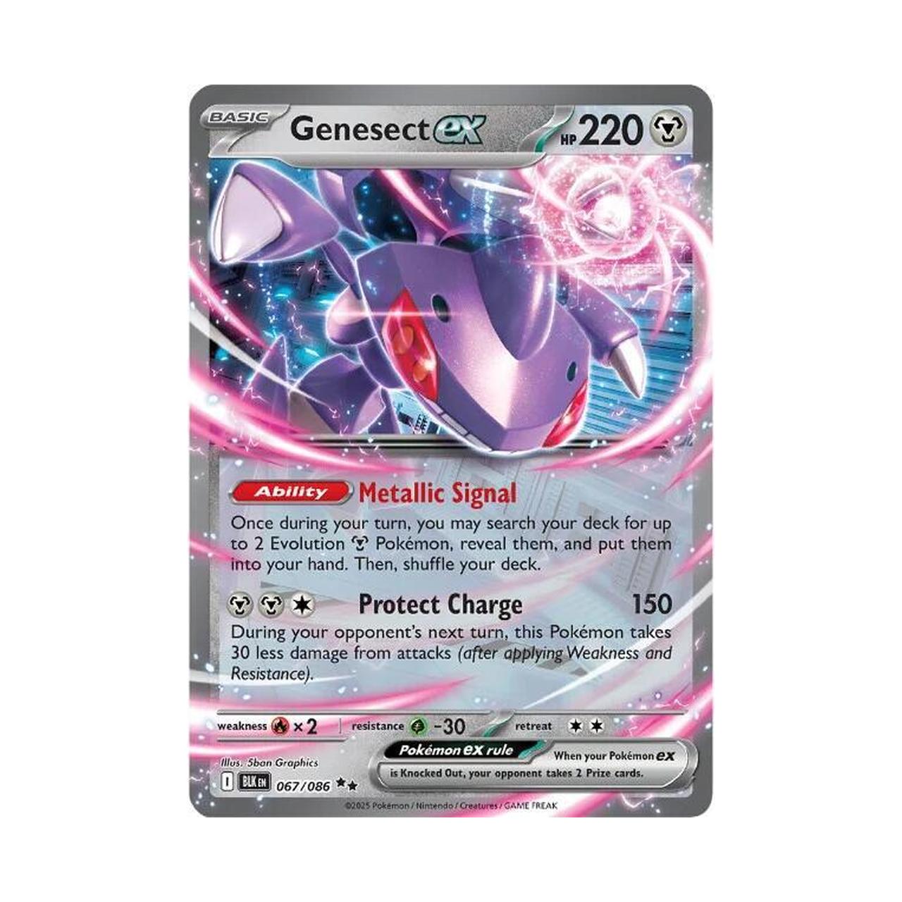 POKEMON Genesect ex - 067/086 - SV: Black Bolt (BLK)