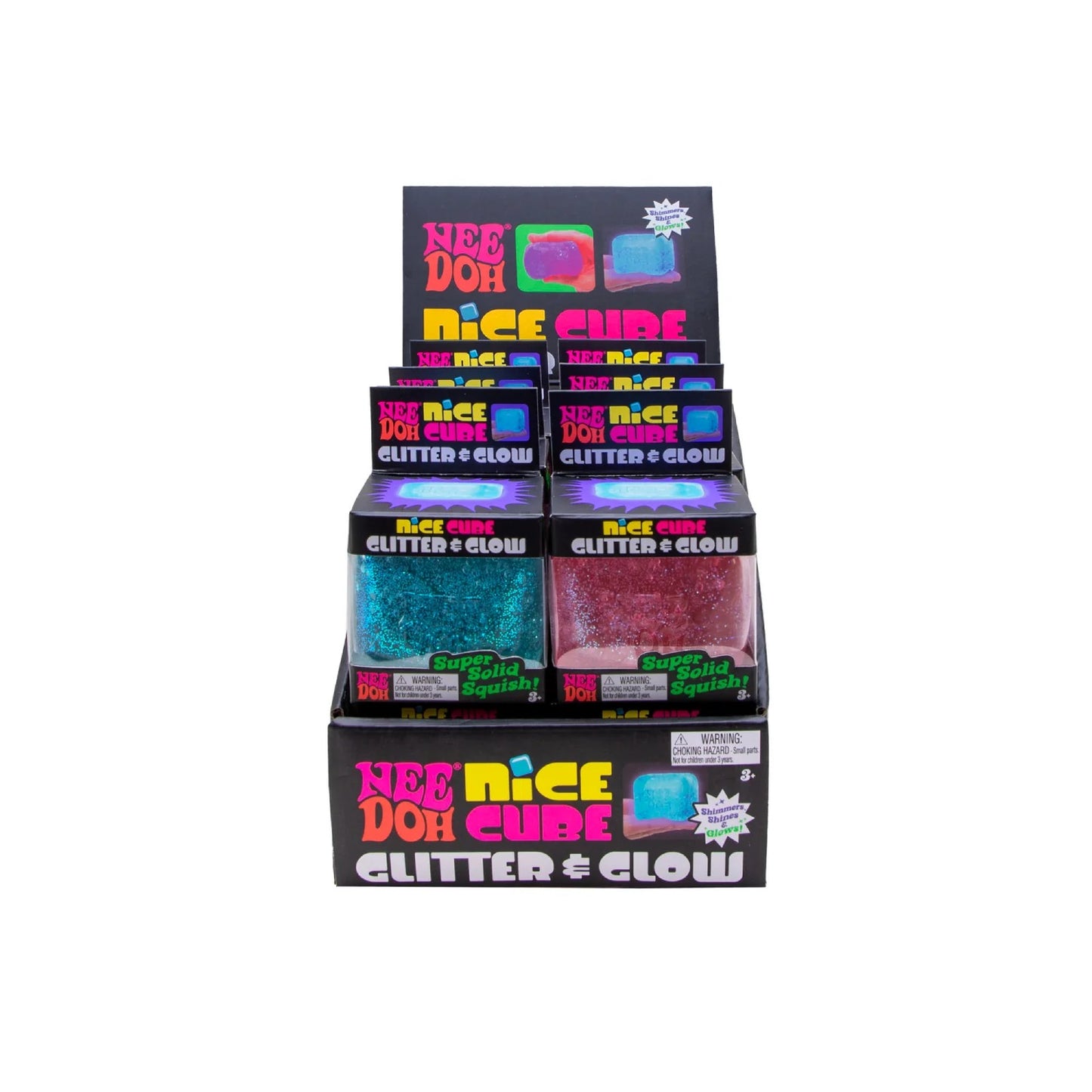 NeeDoh Schylling - Nice Cube Glitter & Glow