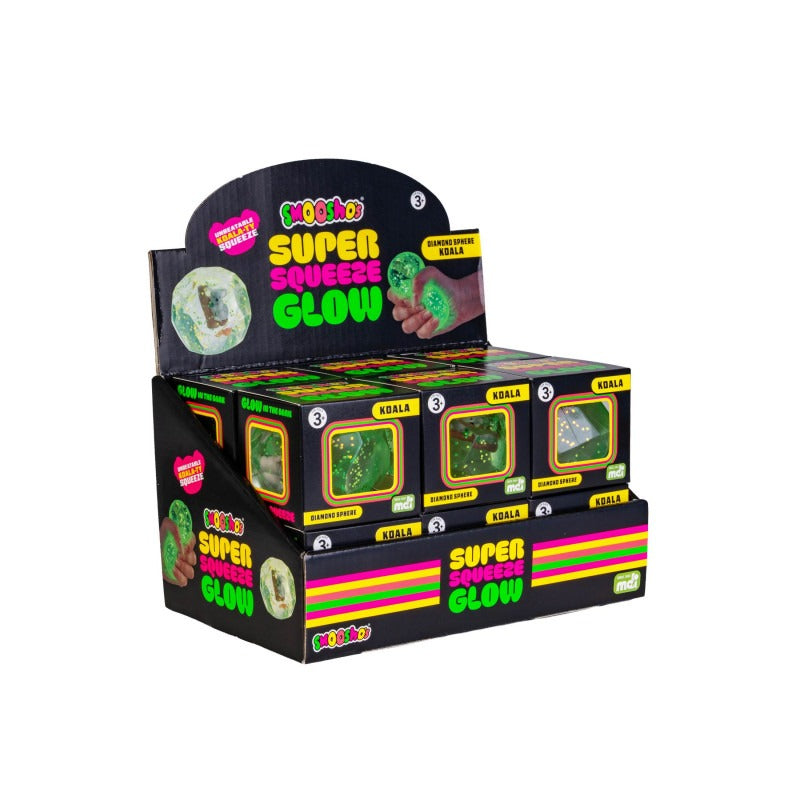 Smoosho's - Super Squeeze Diamond Sphere Glow in the Dark Koala