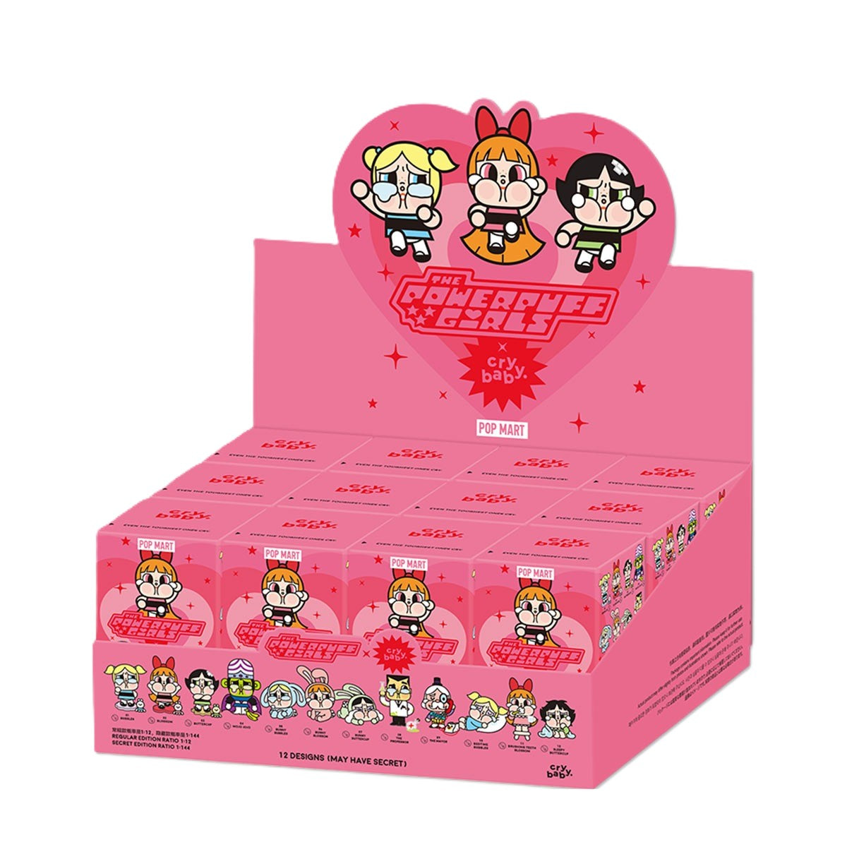 POP MART CRYBABY × Powerpuff Girls Series Figures Blind Box