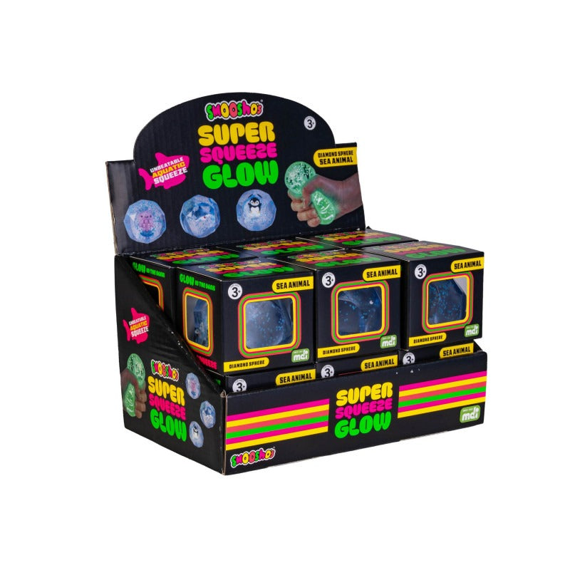 Smoosho's - Super Squeeze Diamond Sphere Glow in Dark Sea Animal