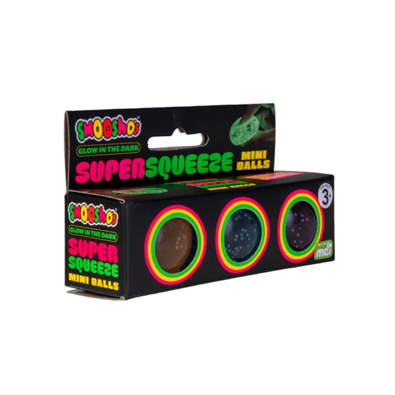Smoosho's - Super Squeeze Glow in the Dark Mini Balls Set of 3