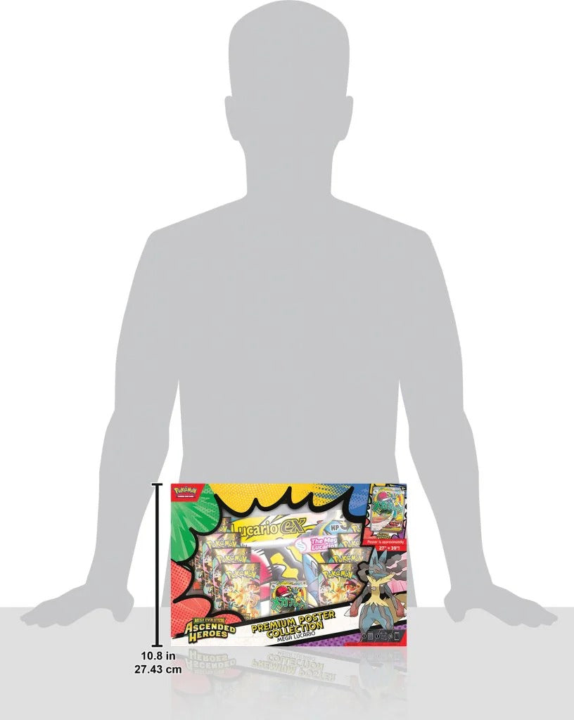 Pokémon TCG: Mega Evolution—Ascended Heroes Premium Poster Collection (Mega Lucario)