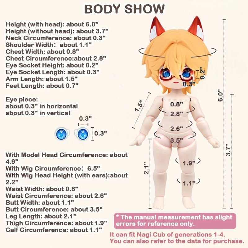 NAGI - Illusory Realm Series 1/12 MJD Action Figure Blind Box