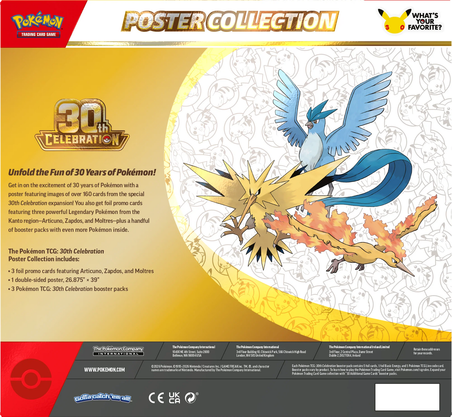 Pokémon TCG: 30th Celebration Poster Collection