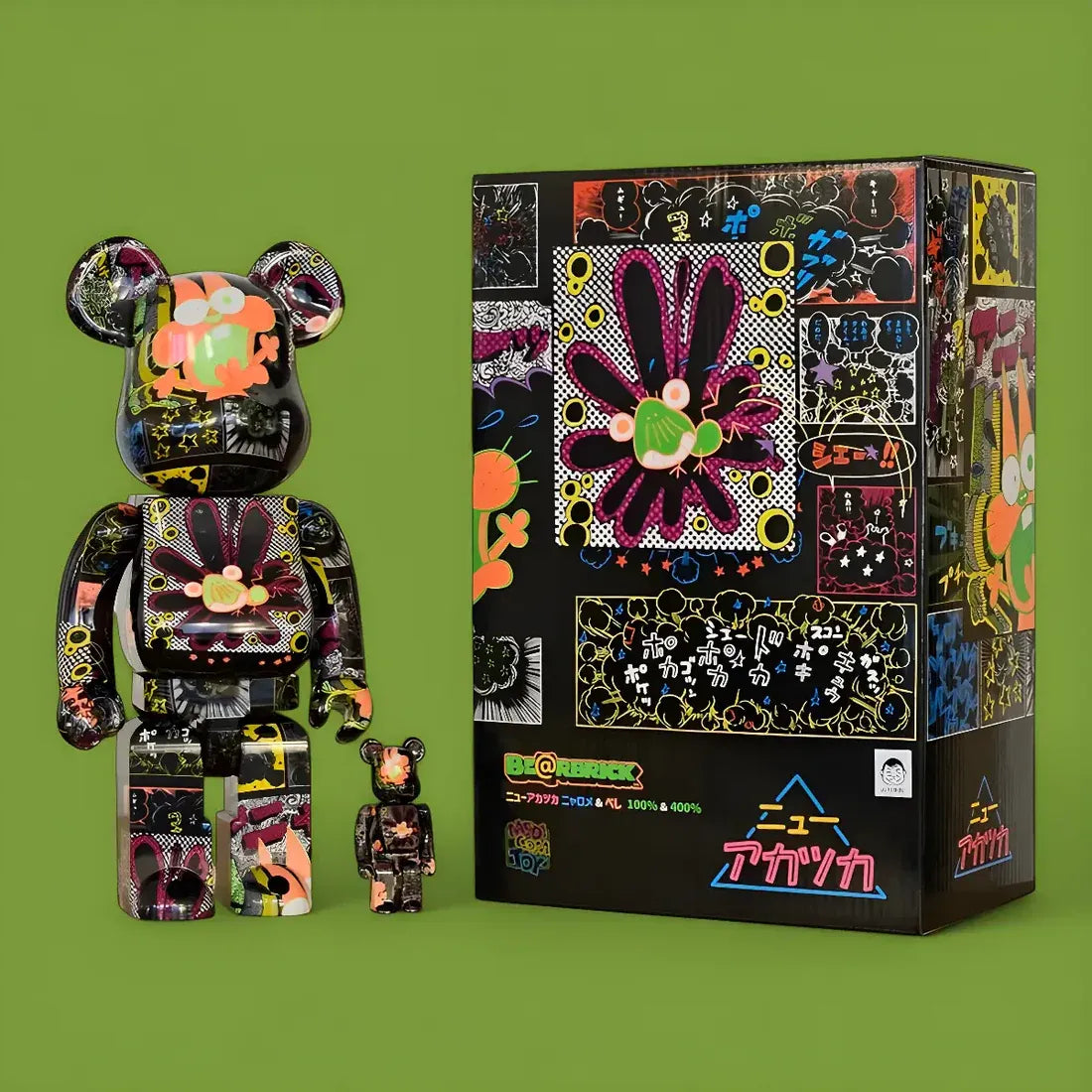 BE@RBRICK New Akatsuka Nyarome & Beshi 100% & 400%