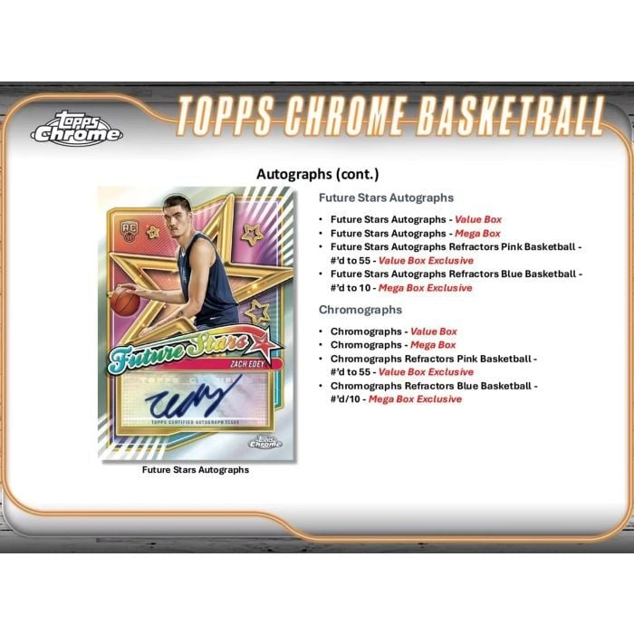 Topps 2024/2025 Chrome Basketball Blaster Box