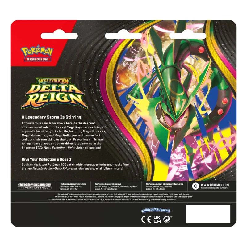Pokémon TCG: Mega Evolution Delta Reign Three Booster Blister