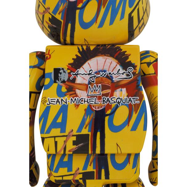 BE@RBRICK Andy Warhol × JEAN-MICHEL BASQUIAT #3 1000％