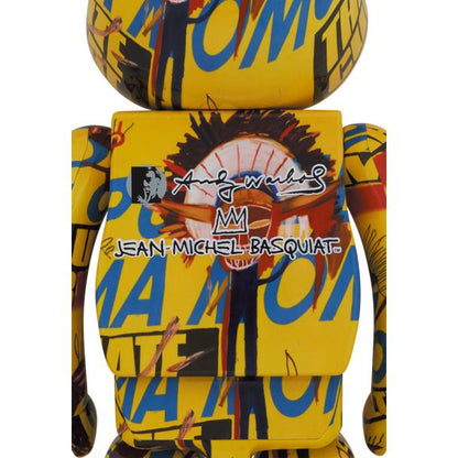 BE@RBRICK Andy Warhol × JEAN-MICHEL BASQUIAT #3 1000％