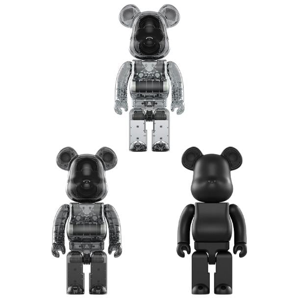 BE@RBRICK AUDIO 400% Portable Bluetooth(R) Speaker CLEAR – X