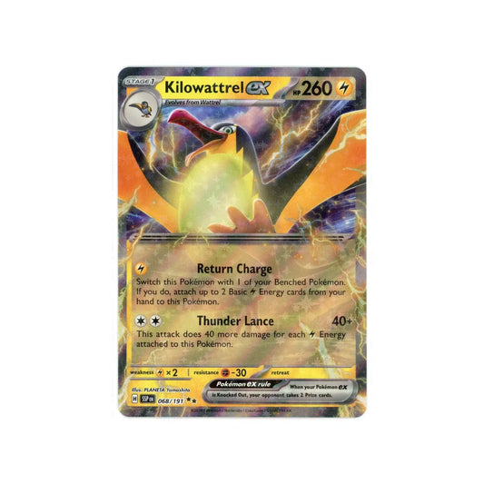 POKEMON Killowattrel ex - 068/191 - Surging Sparks