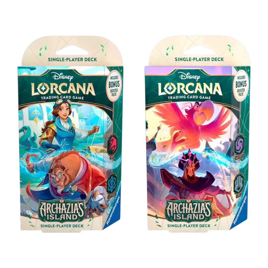 Disney Lorcana TCG: S7 Archazia’s Island Amethyst & Steel Single-Player Deck - Jafar & Iago