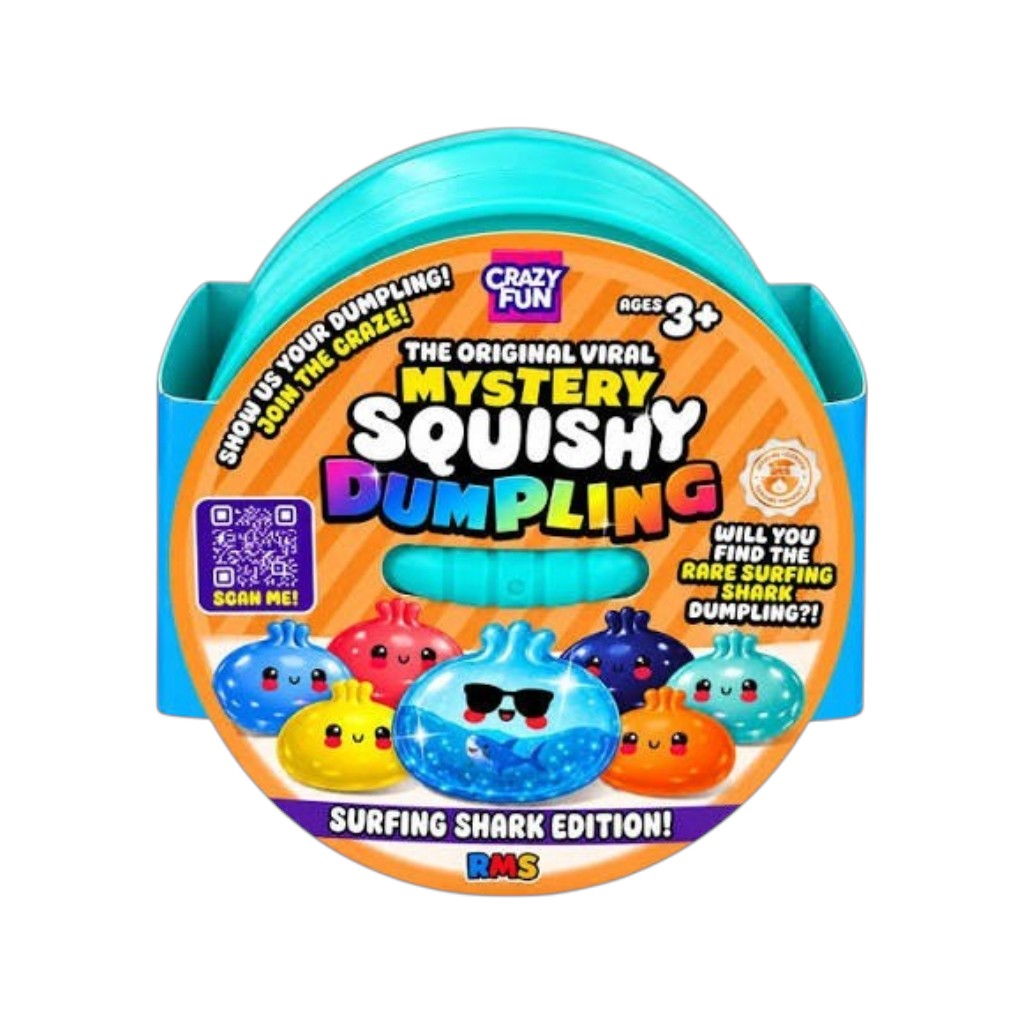 Crazy Fun - Mystery Squishy Surfing Shark Edition Dumpling Blind Box