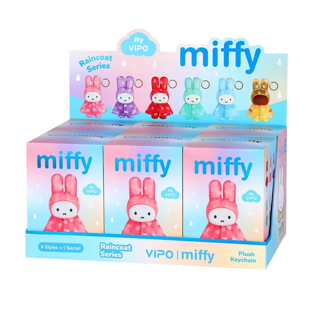 VIPO x Miffy Raincoat Keychain Blind Box – X-Playground