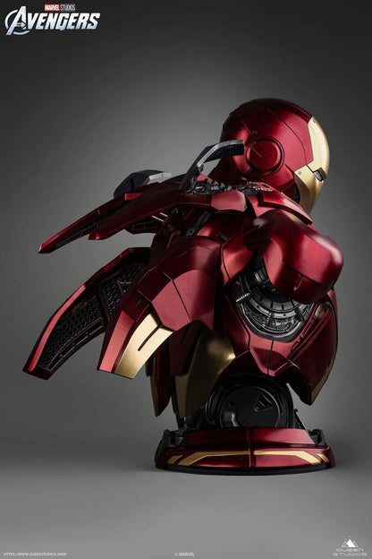 Queen Studios Marvel Iron Man Mark 7 1:1 Life-size Bust
