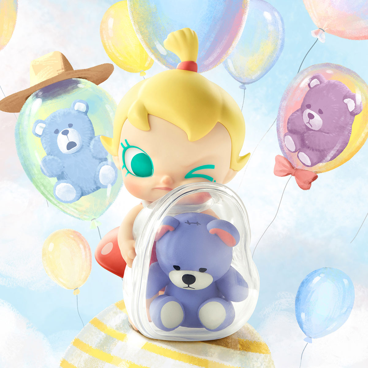 POP MART Baby Molly My Huggable Discovery Series Figures Blind Box