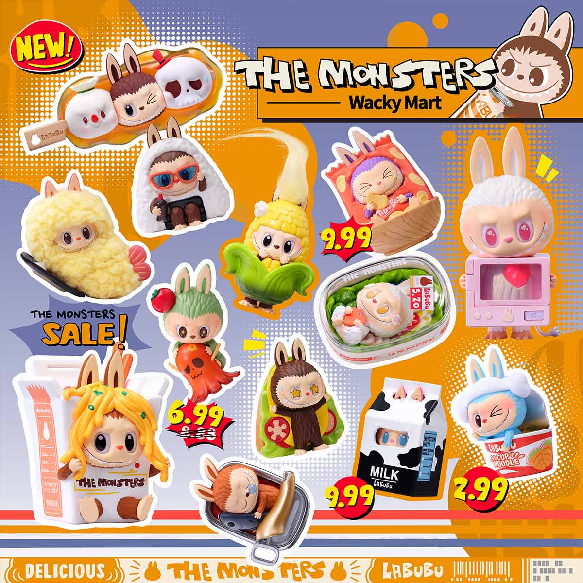 POP MART THE MONSTERS Wacky Mart Series Figures Blind Box