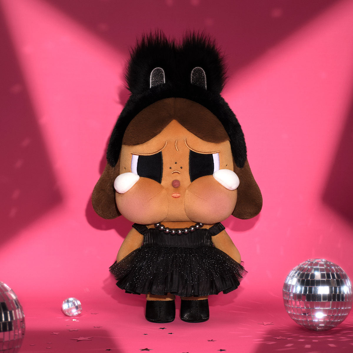 POP MART CRYBABY SHINY SHINY SERIES Plush Doll (Black)