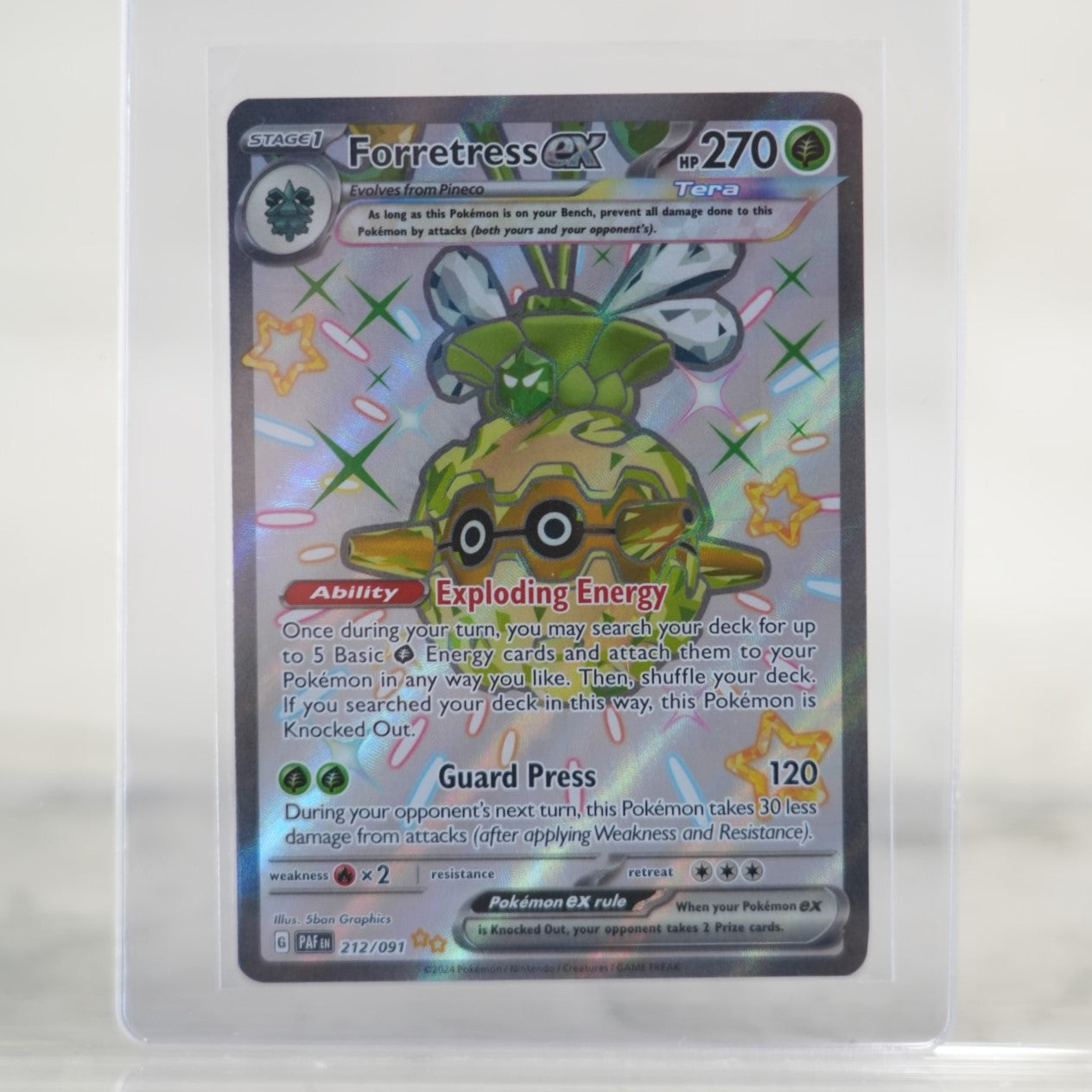 POKEMON Forretress ex (212/091) [Scarlet & Violet: Paldean Fates]