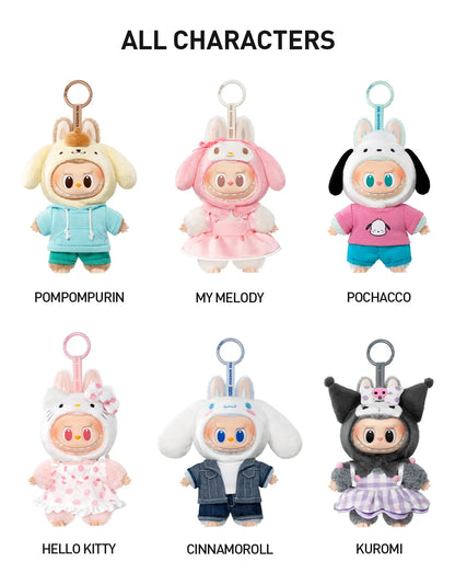 POP MART THE MONSTERS × Sanrio Characters Series-Vinyl Plush Pendant Blind Box
