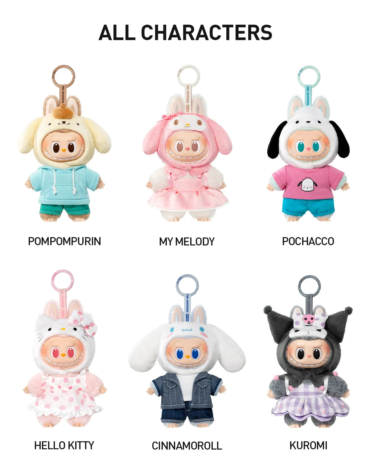 POP MART THE MONSTERS × Sanrio Characters Series-Vinyl Plush