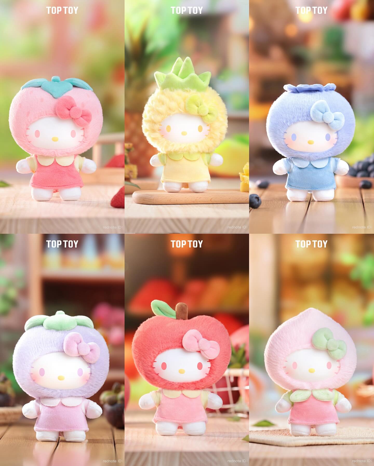 TOP TOY - Hello Kitty Fruity Paradise Series Plush Pendant Blind Box