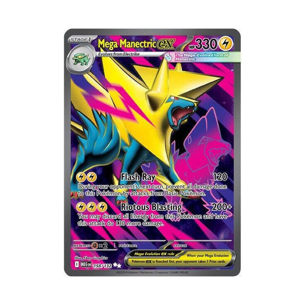 Mega Manectric Ex Pokmon Card 050/132 - Near Mint Condition, Mega Evolution Set Mega Manectric Ex Pokmon Card 050/132 - Near Mint Condition, Mega Evolution Set
