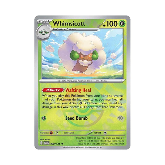 POKEMON Whimsicott (Poke Ball Pattern) - SV: Prismatic Evolutions (PRE)