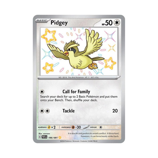 POKEMON Pidgey (196/091) [Scarlet & Violet: Paldean Fates]