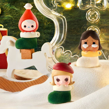 POP MART POP BEAN Christmas Sock Series Box Set Mini Figures (9 Pack+Clear Box)
