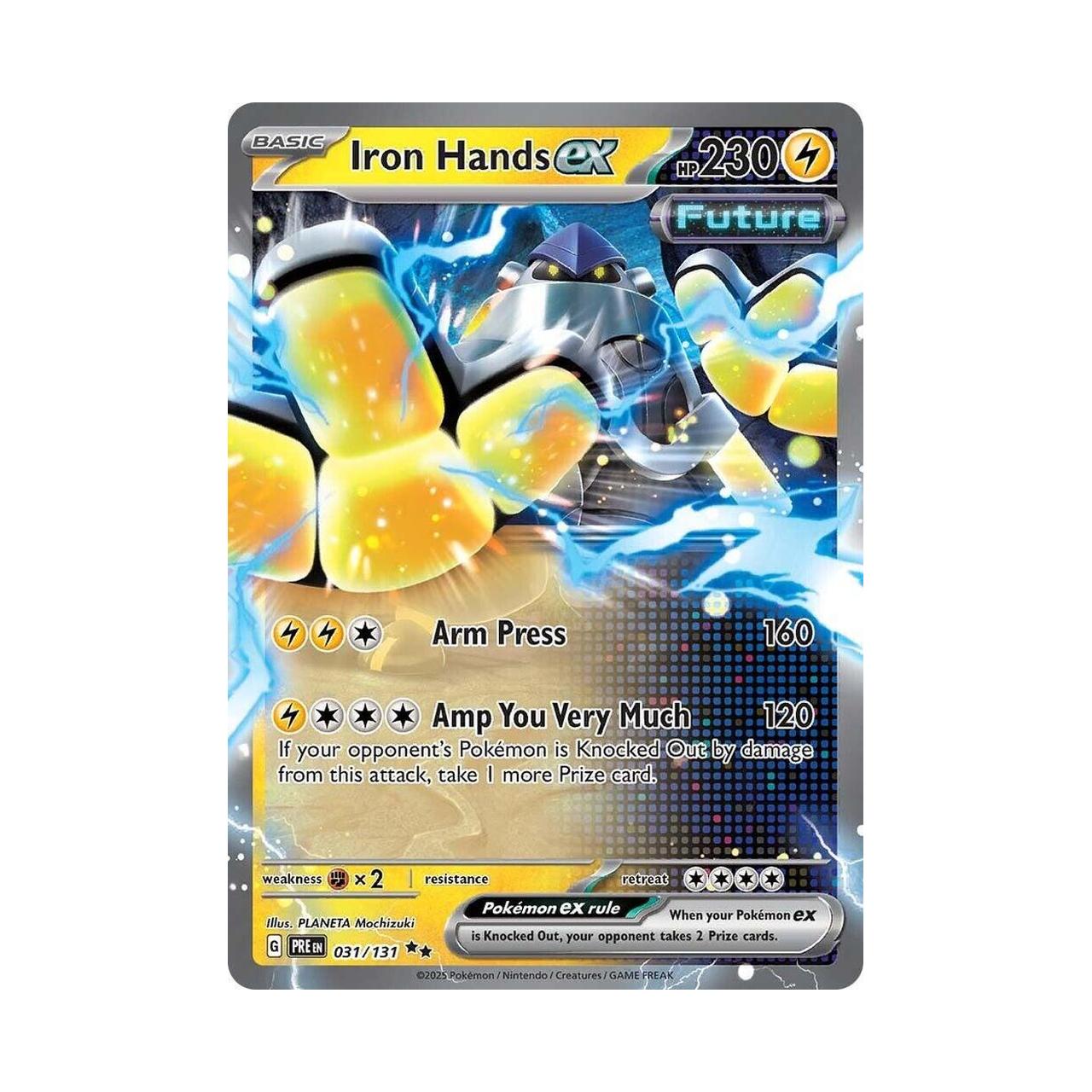POKEMON Iron Hands ex - 031/131 - SV: Prismatic Evolutions (PRE)
