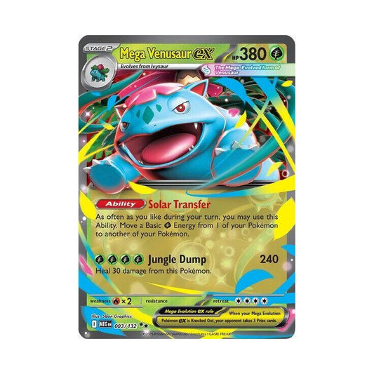 POKEMON Mega Venusaur ex - 003/132 - ME01: Mega Evolution (MEG)