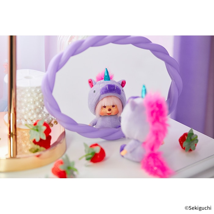 Monchhichi - Shinako x Monchhichi SS Big Face Keychain (Unicorn)
