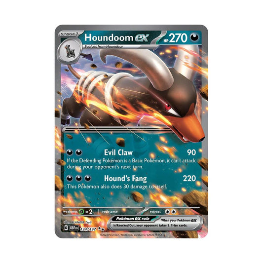 POKEMON Houndoom ex - 134/197 - SV03: Obsidian Flames (OBF)