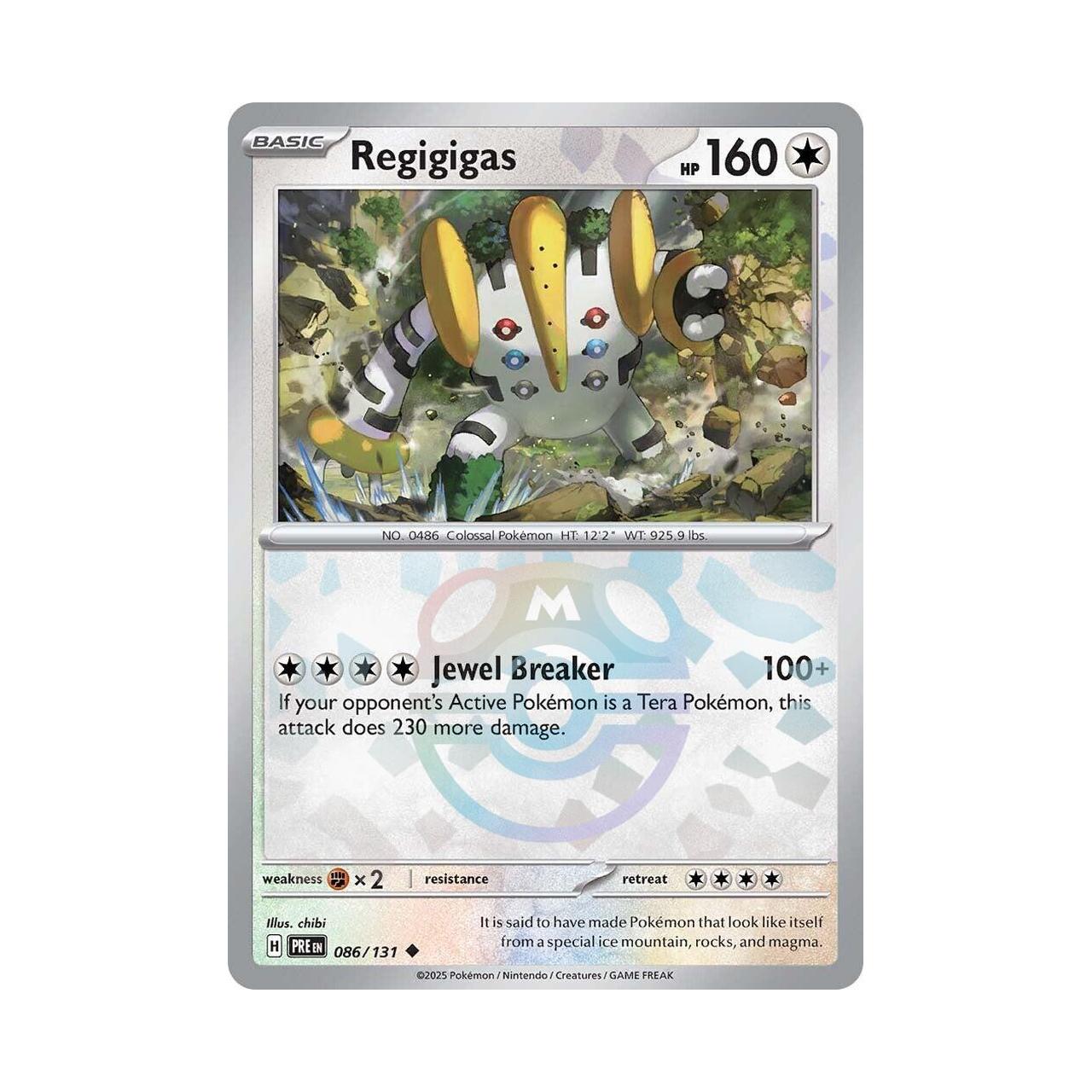 POKEMON Regigigas (Master Ball Pattern) - 132/187 - SV8a: Terastal Fest ex (SV8a)