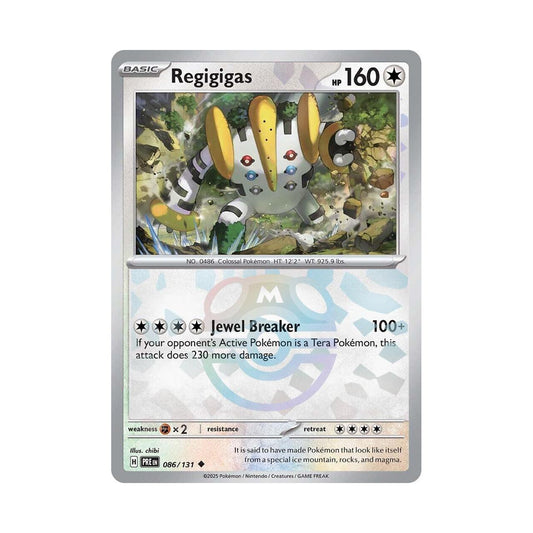 POKEMON Regigigas (Master Ball Pattern) - 132/187 - SV8a: Terastal Fest ex (SV8a)