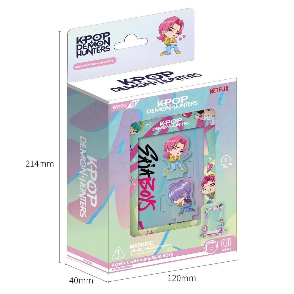 K-Pop Demon Hunters Acrylic Card Frame - Saja Boys