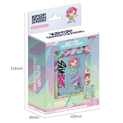 K-Pop Demon Hunters Acrylic Card Frame - Saja Boys