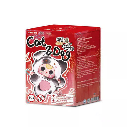 Baby Three Cat & Dog sealed blind box, cute cat and dog fluffy plush pendant mystery collectible toy
