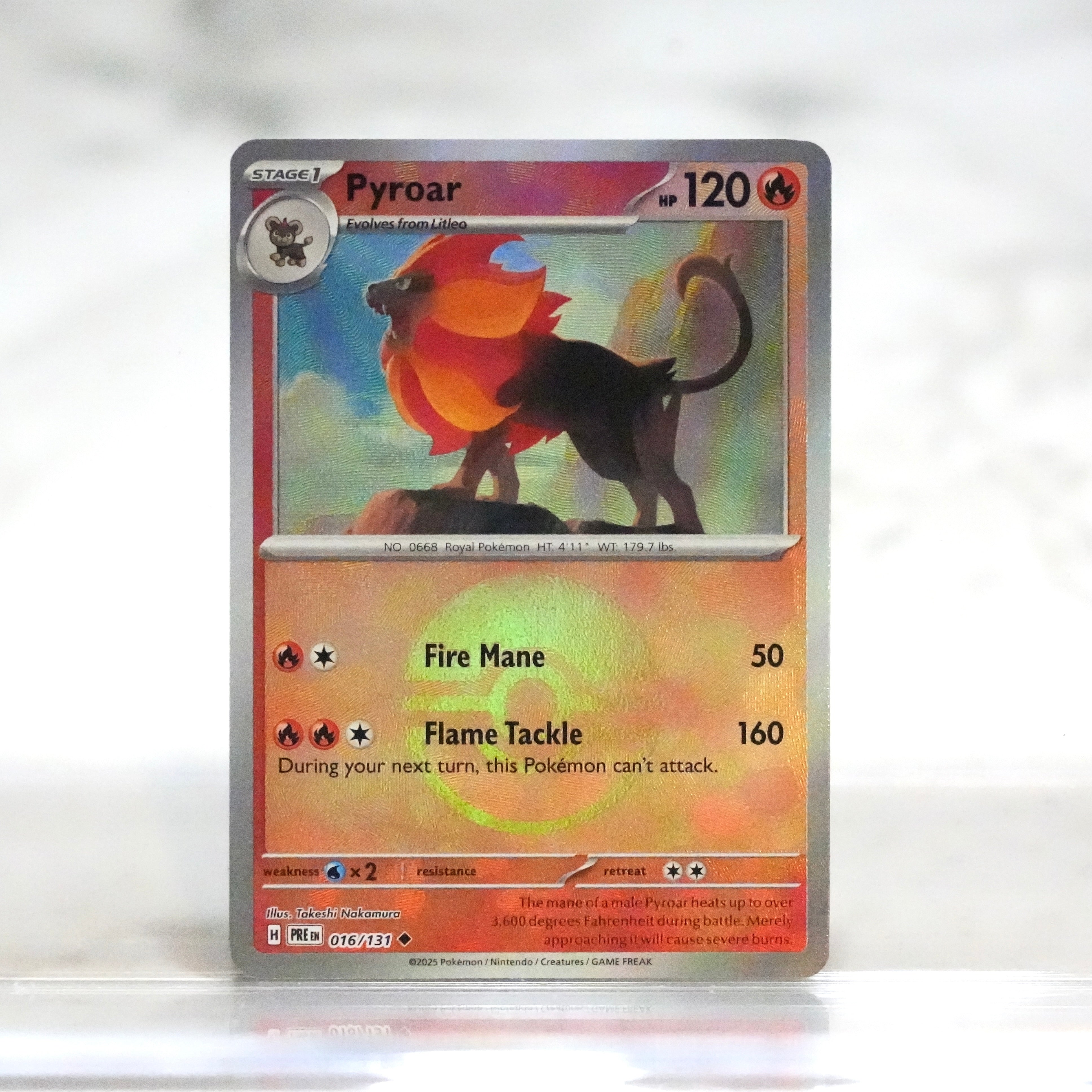 POKEMON Pyroar (016/131) (Poke Ball Pattern) [Scarlet & Violet: Prisma ...